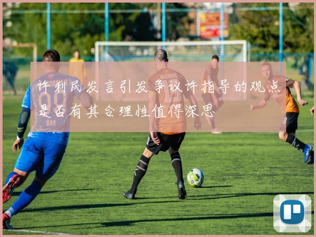 许利民发言引发争议许指导的观点是否有其合理性值得深思
